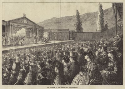 The Audience at the Passion Play, Ober-Ammergau by Matthew White Ridley